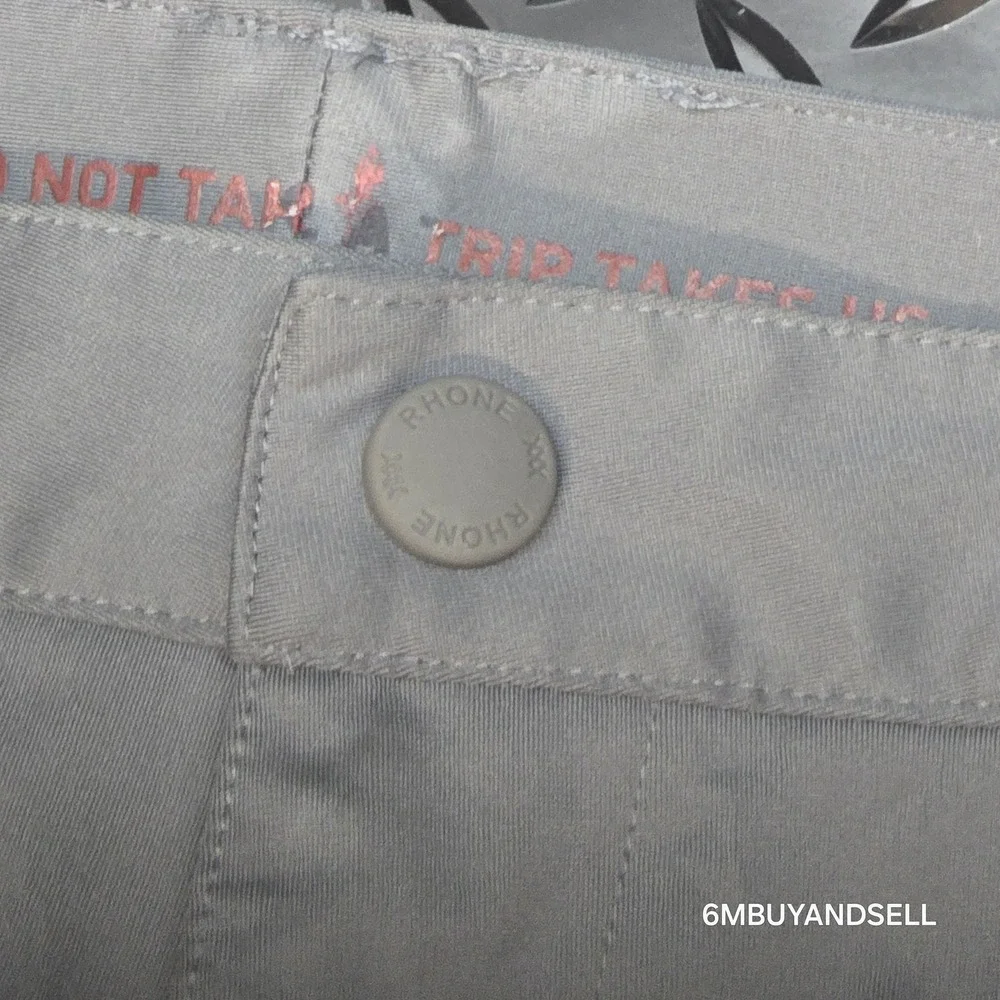 Rhone Commuter Pants Mens 35 Light Gray‎ Performance Trousers 100161 SP23